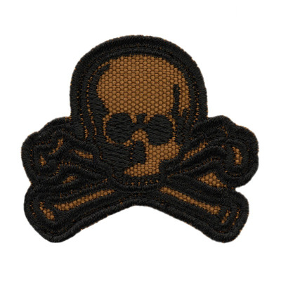 M-Tac нашивка Old Skull койот/чорний