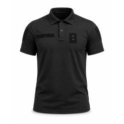 Футболка поло з липучками Vik-Tailor CoolPASS, Black, 48