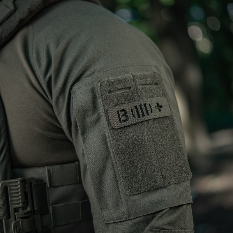 M-Tac нашивка група крові B (III) + наскрізна Laser Cut 25х80 Ranger Green M-Tac нашивка група крові B (III) + наскрізна Laser Cut 25х80 Ranger Green