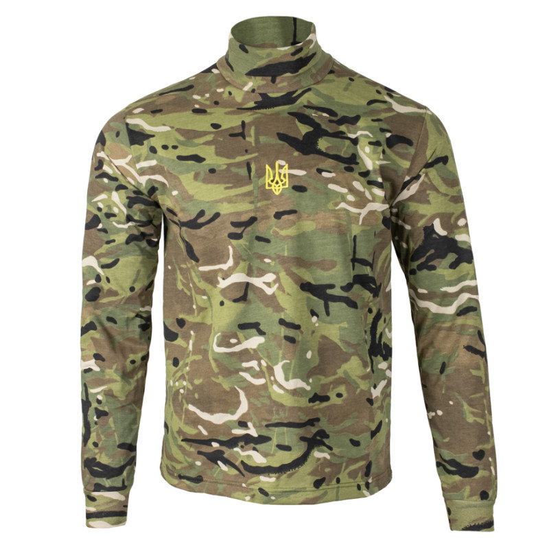 Гольф Vik-Tailor бавовняний з тризубом з високим горлом, MultiCam
