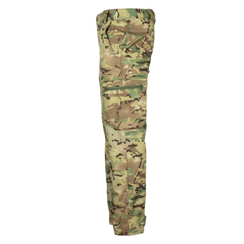 Штани тактичні зимові Vik-Tailor SoftShell з водозахисним покриттям, MultiCam