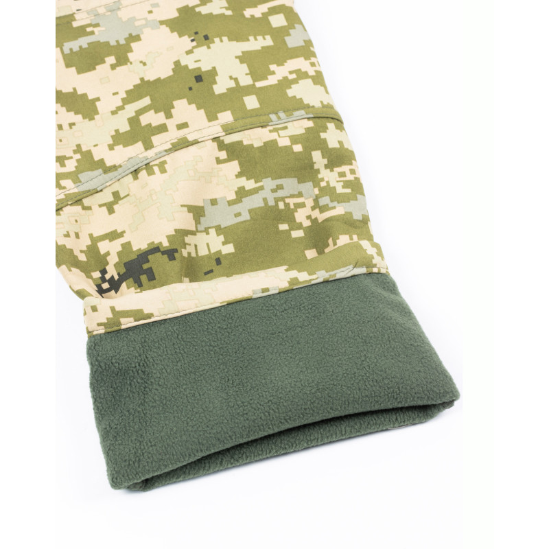 Тактичні штани утеплені Vik-Tailor SoftShell з посиленими вставками, Піксель, 2XL
