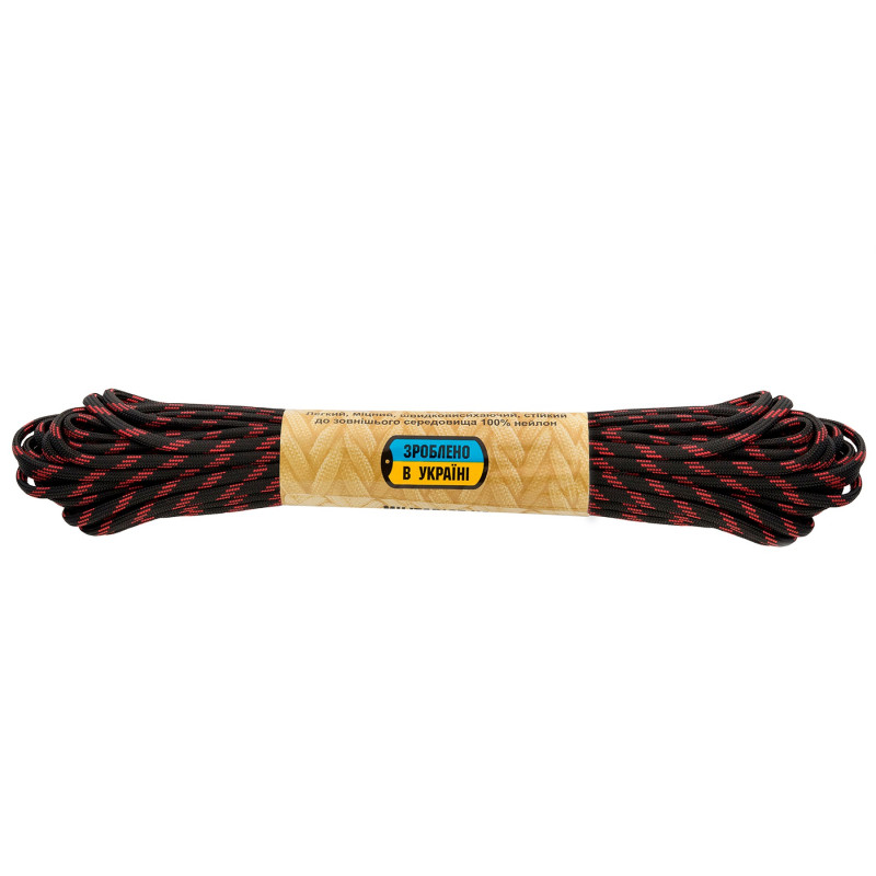 M-Tac паракорд 550 type III Thin Red Line 15м