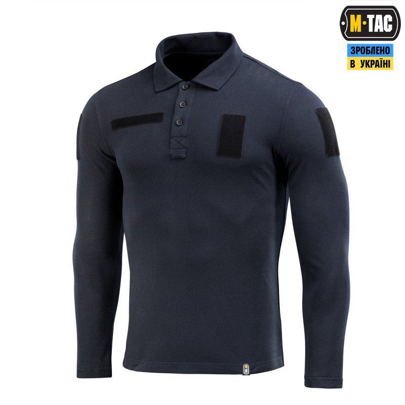 M-Tac поло тактичне довгий рукав 65/35 Dark Navy Blue M-Tac поло тактичне довгий рукав 65/35 Dark Navy Blue