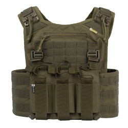 Плитоноска тактична Vik-Tailor з підсумками MOLLE, Olive