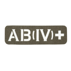 M-Tac нашивка група крові AB (IV) + наскрізна Laser Cut 25х80 Ranger Green