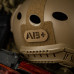 M-Tac нашивка група крові AB+ наскрізна Laser Cut Coyote — фото 5