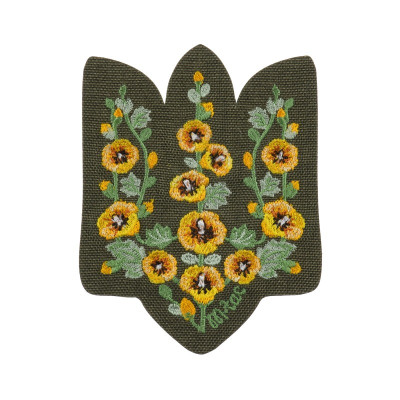 M-Tac нашивка Тризуб Мальви (вишивка) Ranger Green
