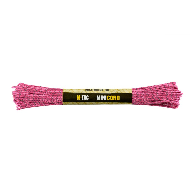 M-Tac паракорд Minicord Reflective Neon Pink 15м
