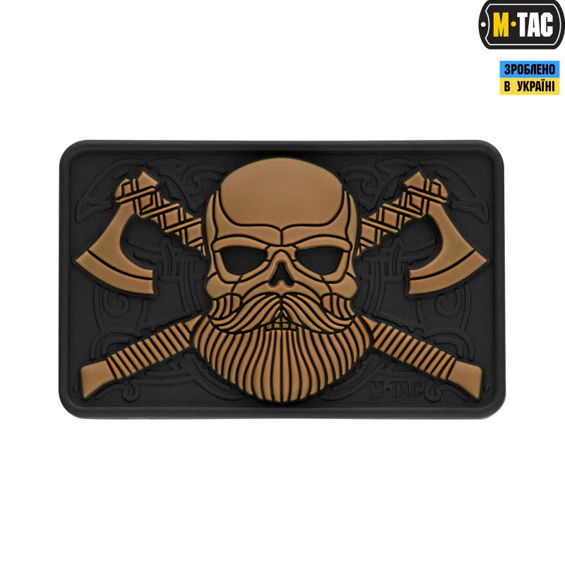 M-Tac нашивка Bearded Skull 3D ПВХ Black/Coyote M-Tac нашивка Bearded Skull 3D ПВХ Black/Coyote