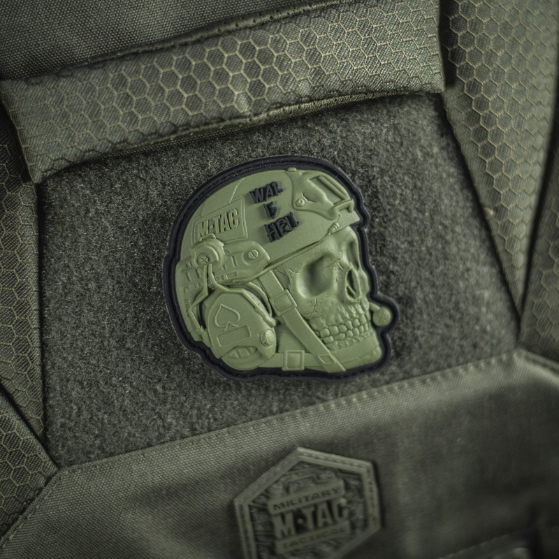 M-Tac нашивка War is Hell 3D PVC Olive M-Tac нашивка War is Hell 3D PVC Olive