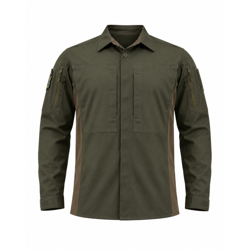 Тактична сорочка Vik-Tailor з липучкою Velcro, Olive, 48-50/5