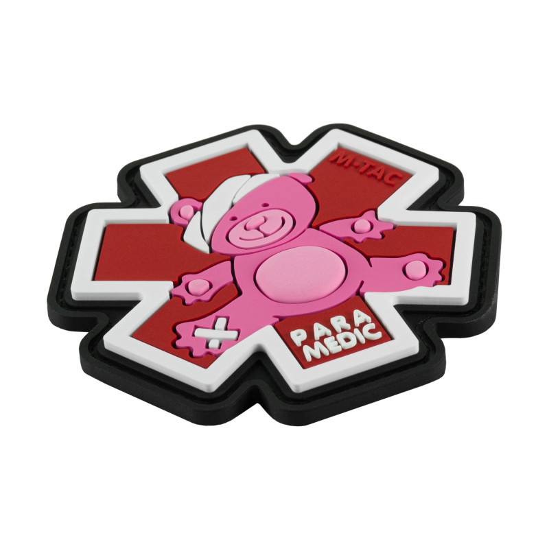 M-Tac нашивка Paramedic Медвідь (PVC) Pink/Black M-Tac нашивка Paramedic Медвідь (PVC) Pink/Black