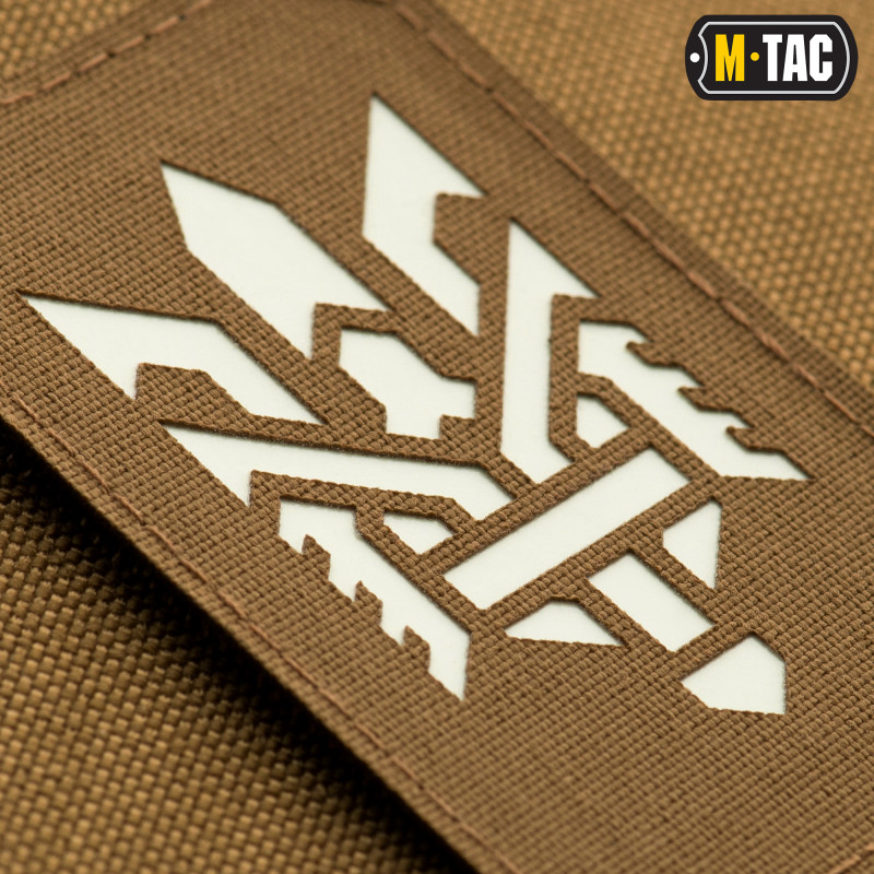 M-Tac нашивка Тризуб (стилізація) Laser Cut вертикальна Coyote/світлонакопичувач M-Tac нашивка Тризуб (стилізація) Laser Cut вертикальна Coyote/світлонакопичувач