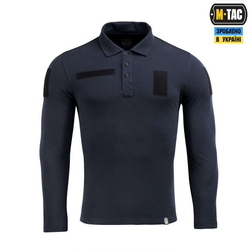 M-Tac поло тактичне довгий рукав 65/35 Dark Navy Blue M-Tac поло тактичне довгий рукав 65/35 Dark Navy Blue
