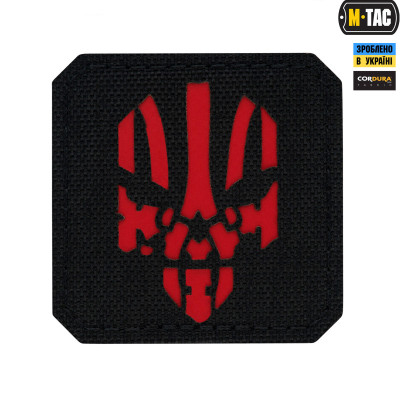 M-Tac нашивка Месник Laser Cut Black/Red