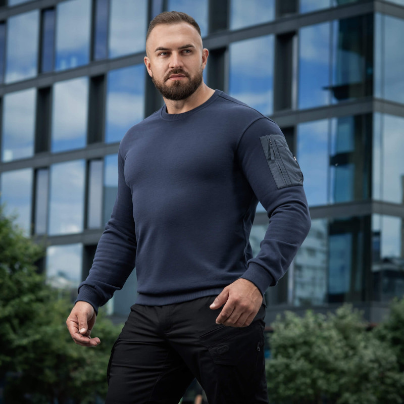 M-Tac світшот Nylon Pocket Cotton Hard Indigo Blue