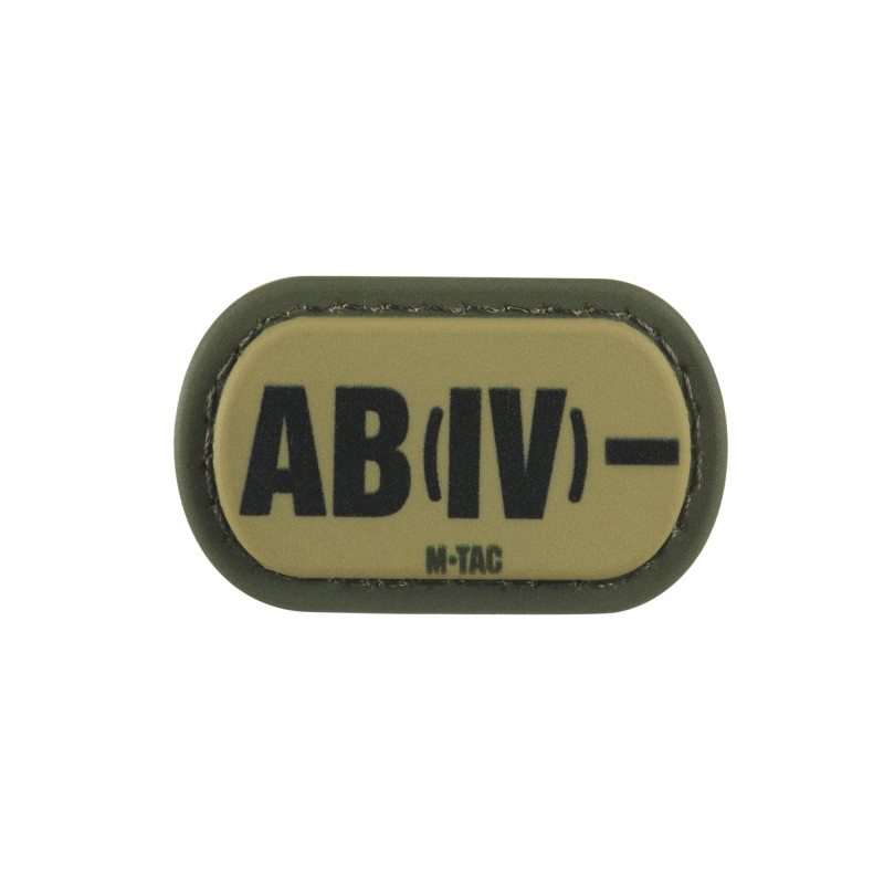 M-Tac MOLLE Patch група крові AB (IV) - PVC Ranger Green