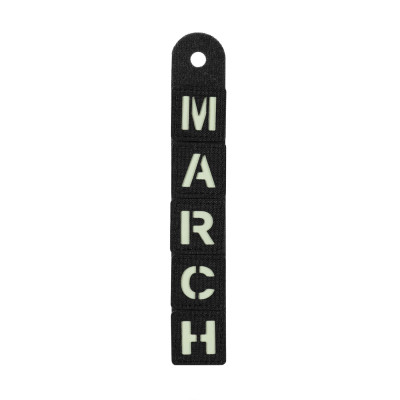 M-Tac нашивка MARCH Black/GID