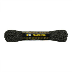 M-Tac паракорд Dragon Cord 15m Black/Ranger Green