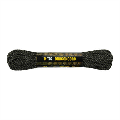 M-Tac паракорд Dragon Cord 15m Black/Ranger Green