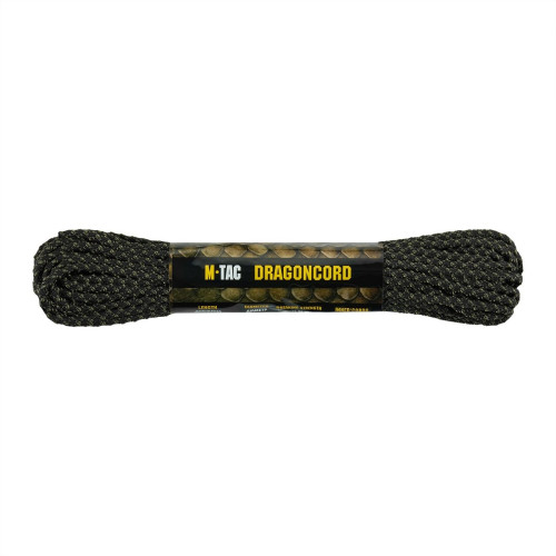 M-Tac паракорд Dragon Cord 15m Black/Ranger Green — фото 1