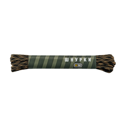 M-Tac шнурки black/coyote нейлон Mil-Spec