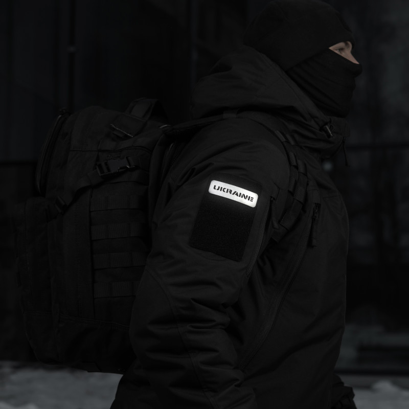 M-Tac нашивка Ukraine скрізна 25х80 Laser Cut Dark Grey/GID M-Tac нашивка Ukraine скрізна 25х80 Laser Cut Dark Grey/GID
