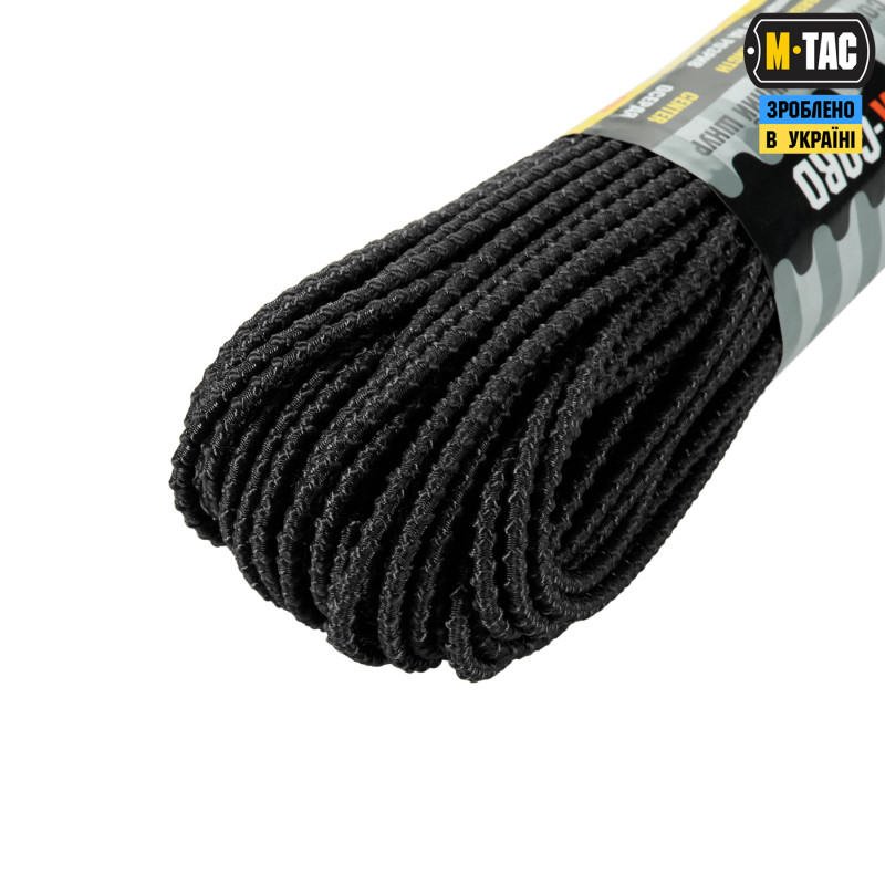 M-Tac паракорд Shock-Cord 3mm Dragon Skin Black 30м M-Tac паракорд Shock-Cord 3mm Dragon Skin Black 30м