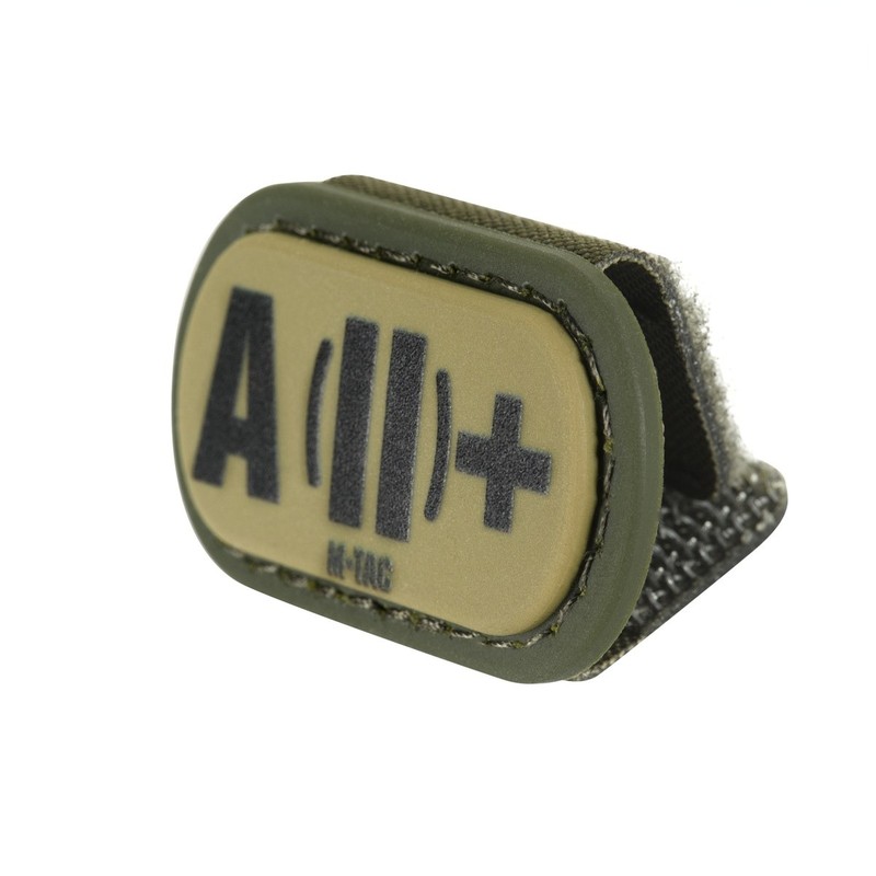 M-Tac MOLLE Patch група крові A (II) + PVC Ranger Green