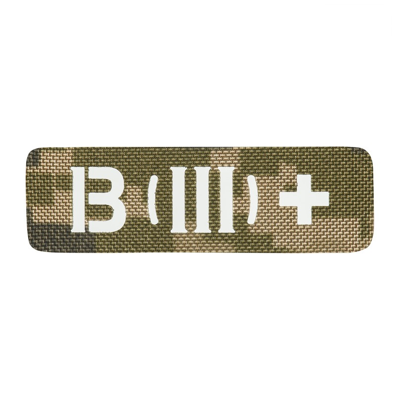 M-Tac нашивка група крові B (III) + наскрізна Laser Cut 25х80 MM14 M-Tac нашивка група крові B (III) + наскрізна Laser Cut 25х80 MM14