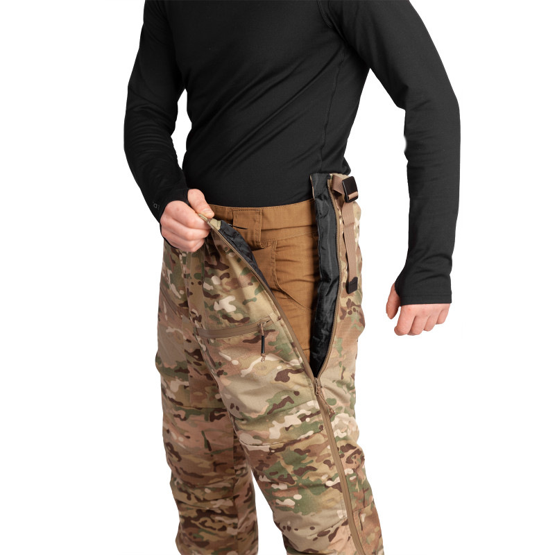 Штани бойові зимові Vik-Tailor Rip-Stop з блискавкою, MultiCam
