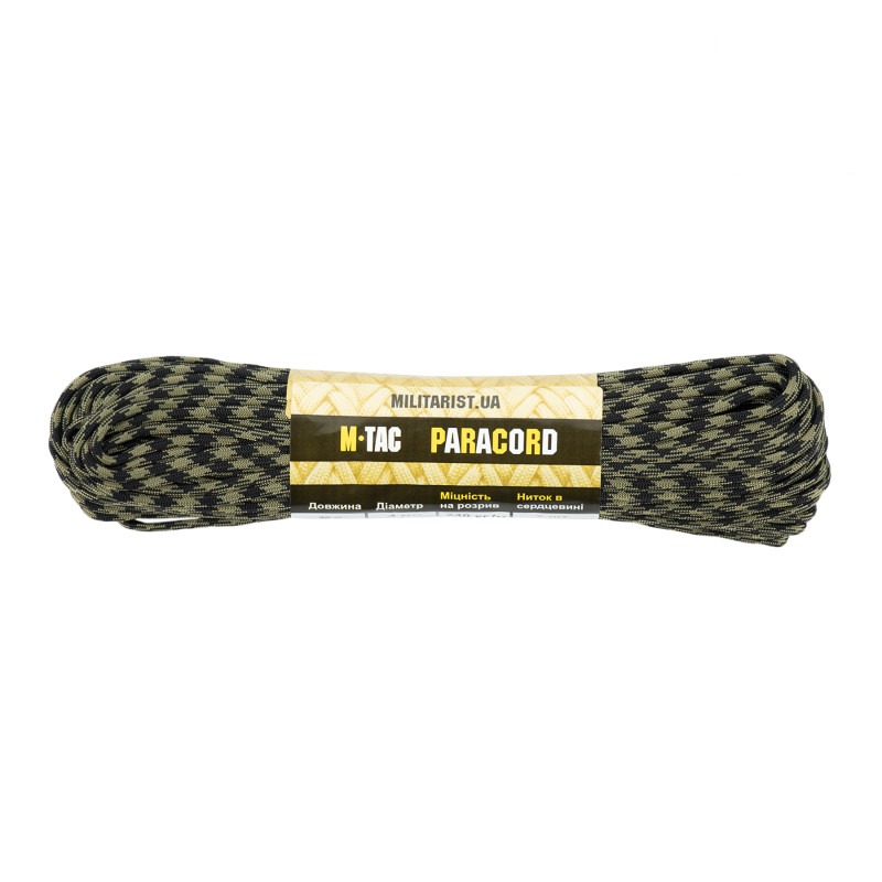 M-Tac паракорд 550 type III Black & Army Green 30м M-Tac паракорд 550 type III Black & Army Green 30м