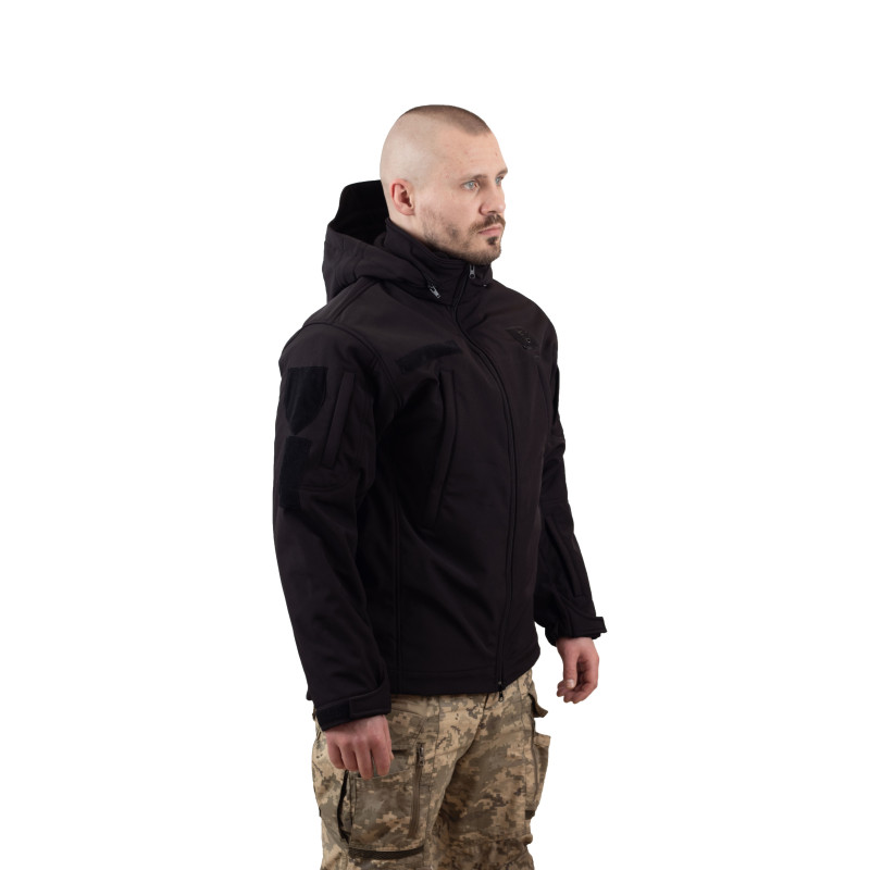 Куртка Vik-Tailor з флісовою кофтою Softshell, Black