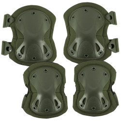Набір тактичний наколінники та налокітники, Olive, One size