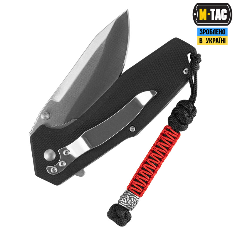 M-Tac темляк Scandinavian Silver Black&Red M-Tac темляк Scandinavian Silver Black&Red