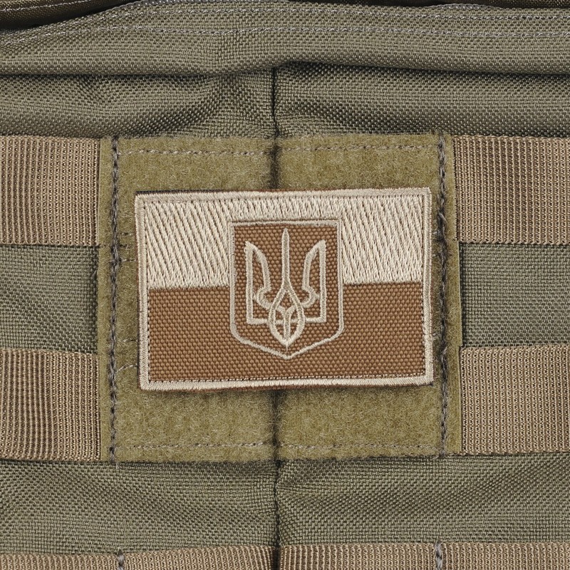 M-Tac нашивка прапор України з гербом хакі