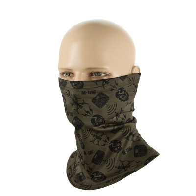 M-Tac шарф-труба мікрофліс Drone Pattern Dark Olive