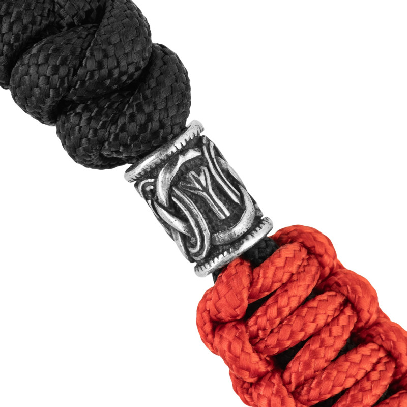 M-Tac темляк Loopy Snake Scandinavian Silver Black&Red