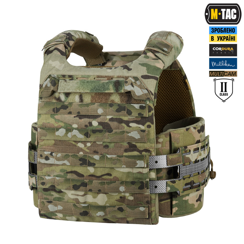 M-Tac плитоноска Cuirass Tiger Elite 2 клас захисту (розмір плити L) Multicam M-Tac плитоноска Cuirass Tiger Elite 2 клас захисту (розмір плити L) Multicam