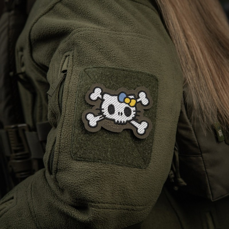 M-Tac нашивка KITTY (вишивка) White/Ranger Green