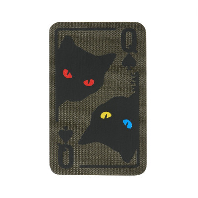 M-Tac нашивка Queen of spades Green/Black