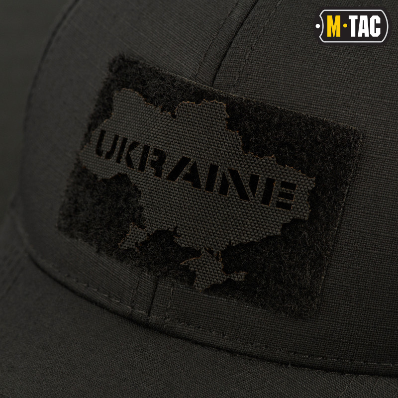 M-Tac нашивка Ukraine (контур) скрізна Laser Cut Black