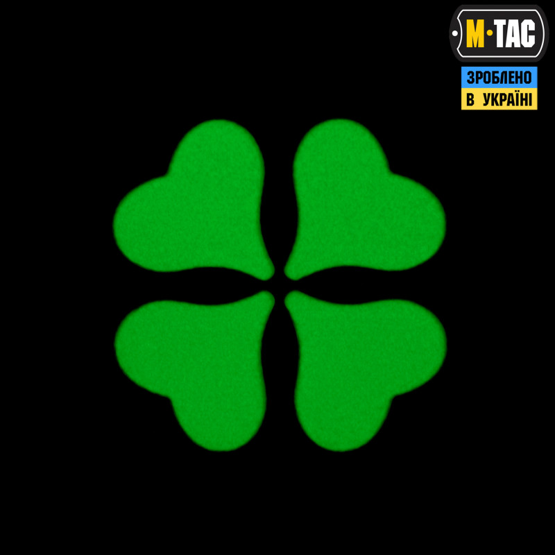 M-Tac нашивка Клевер GID Black/Green M-Tac нашивка Клевер GID Black/Green