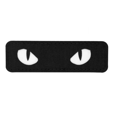 M-Tac нашивка Cat Eyes Laser Cut Black/світлонакопичувач