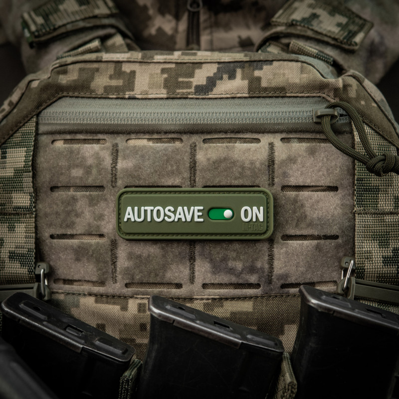 M-Tac нашивка Autosave PVC Olive
