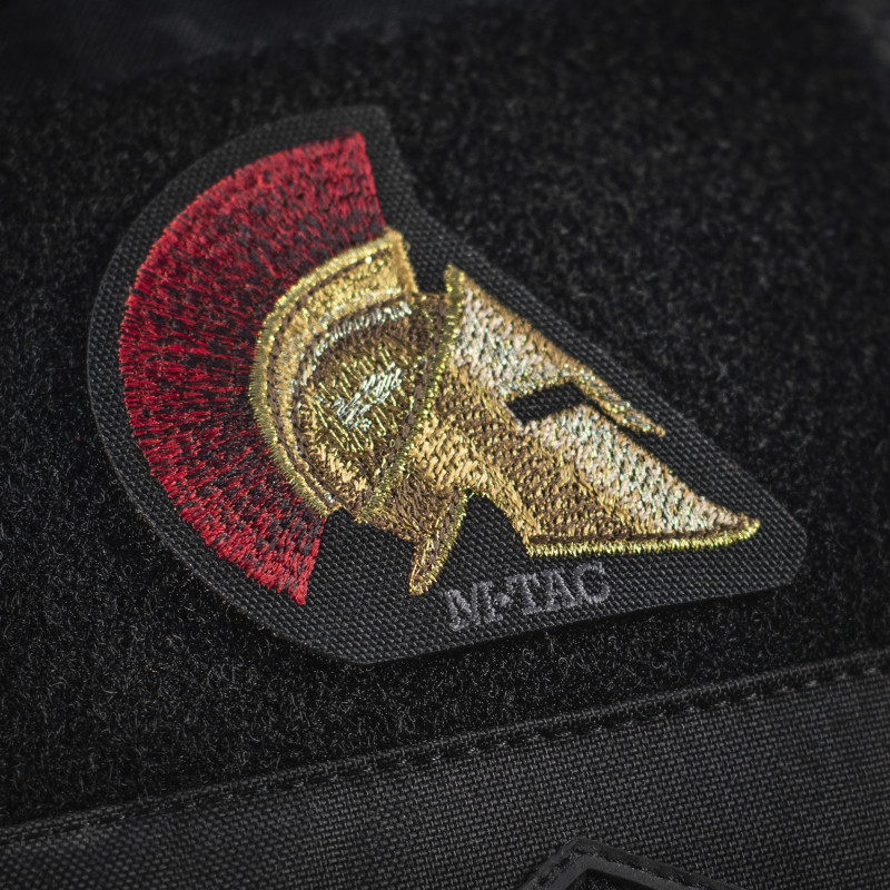 M-Tac нашивка Spartan Helmet (вишивка) Black M-Tac нашивка Spartan Helmet (вишивка) Black