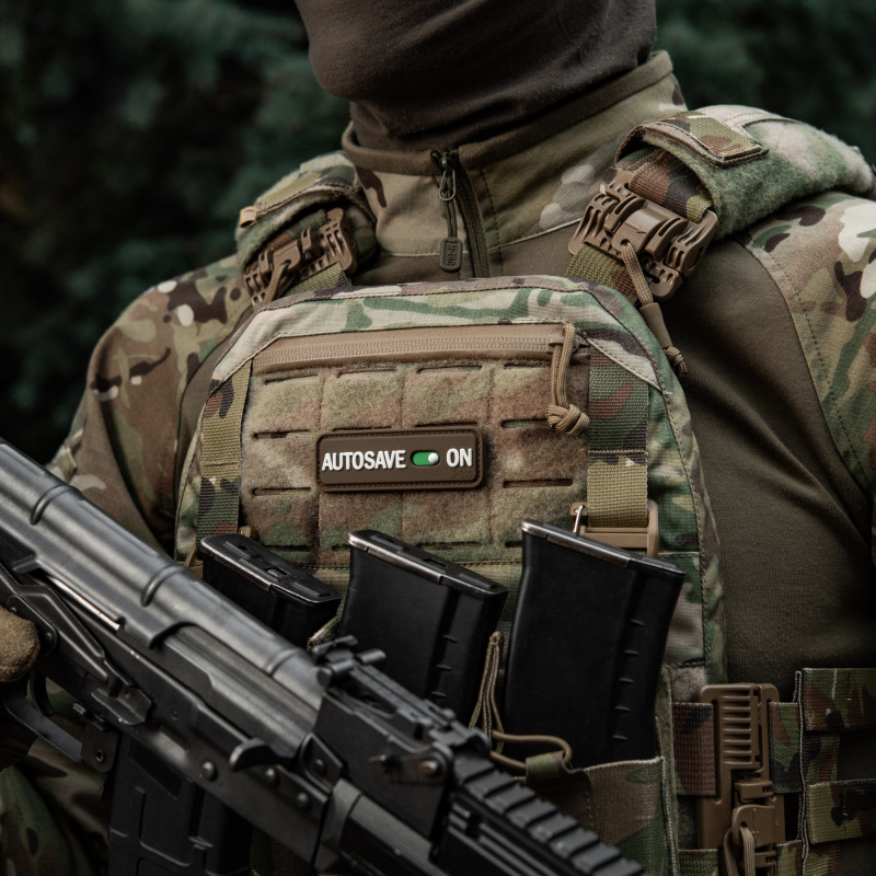 M-Tac нашивка Autosave PVC Coyote