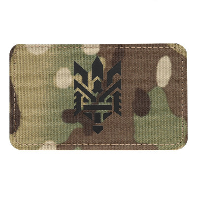 M-Tac нашивка Тризуб (стилізація) Laser Cut горизонтальна Multicam/Black