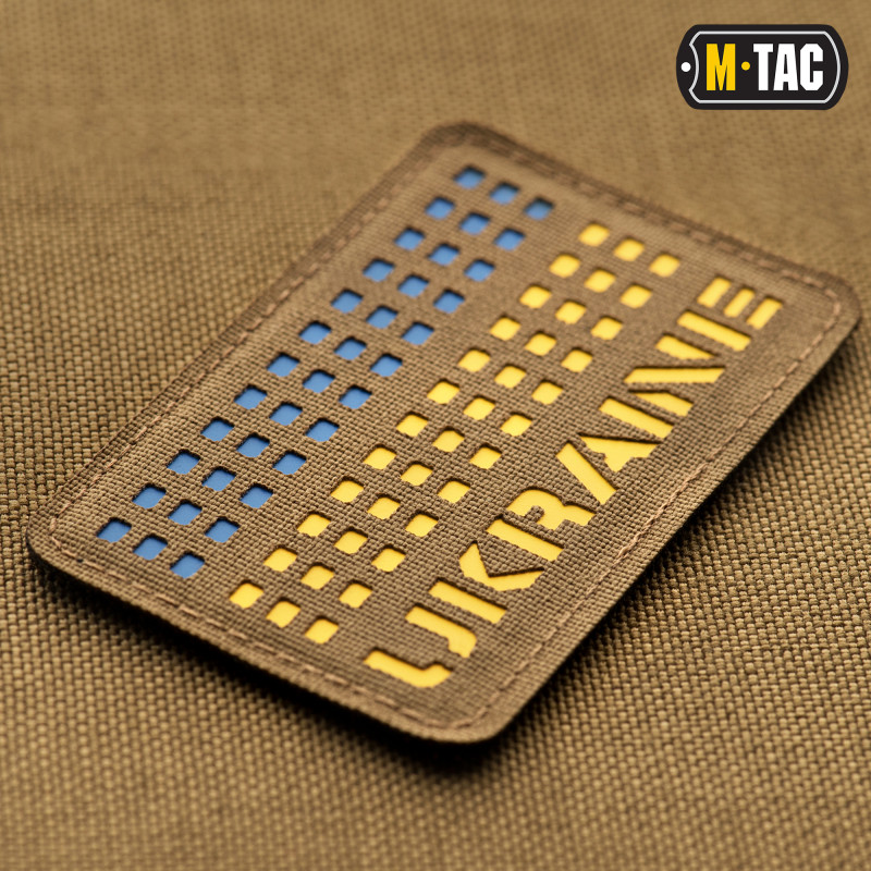M-Tac нашивка Ukraine Laser Cut Coyote/Yellow/Blue M-Tac нашивка Ukraine Laser Cut Coyote/Yellow/Blue
